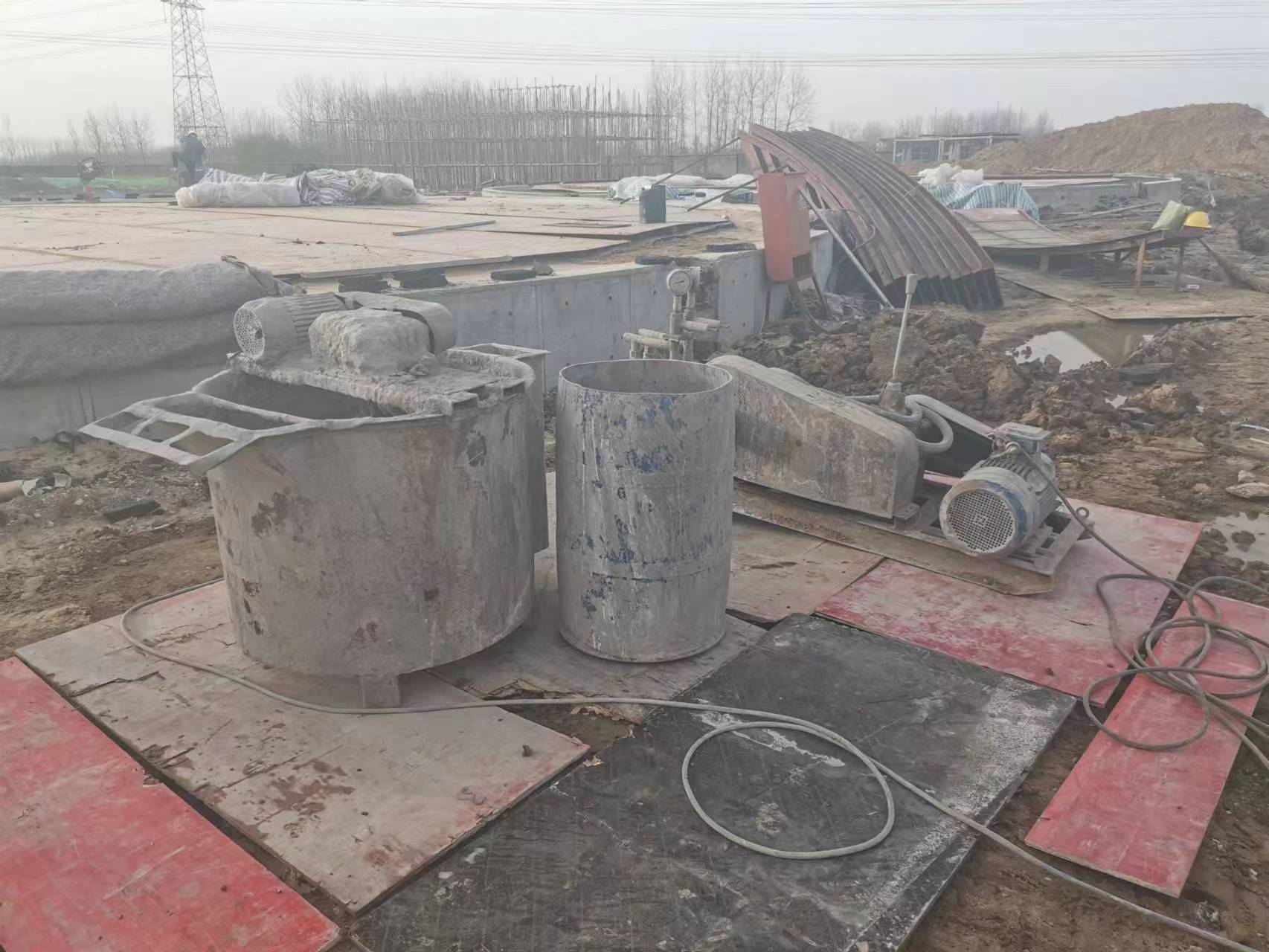 渔薪镇回填土注浆